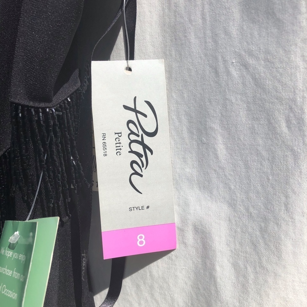 Black Maxi evening dress with black bids 8 P. - Picture 8 of 11